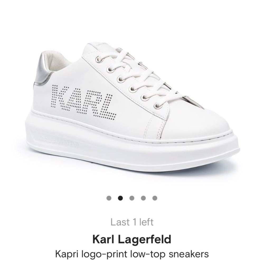 Low top white sneakers